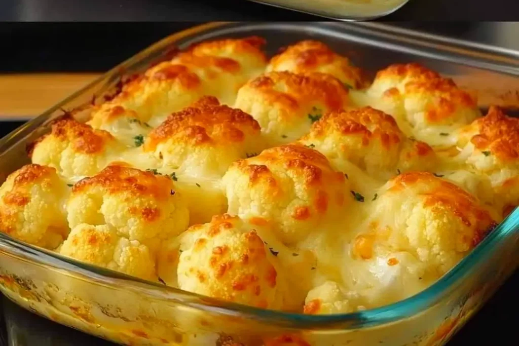 Recipe for Cauliflower with Cheese baked in the oven